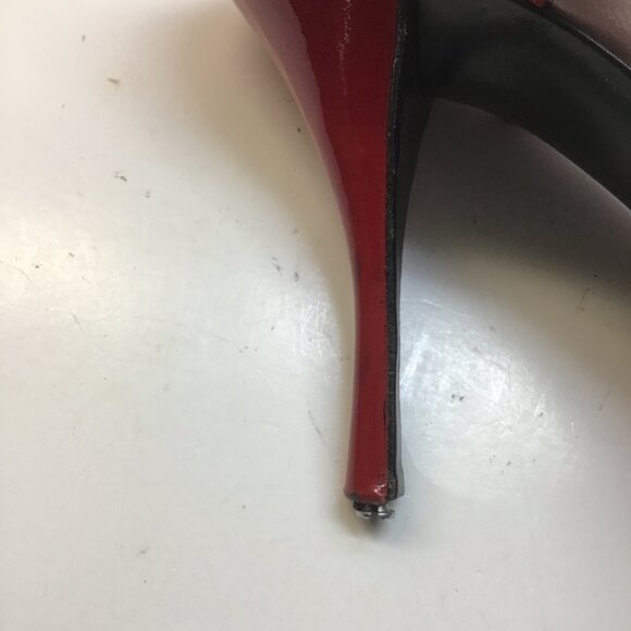 Prada Size 38 Red High Heel with Orange and Yellow Decorated Shoes - Picture 5 of 8